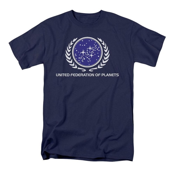 T-shirt med logotyp från Star Trek United Federation M