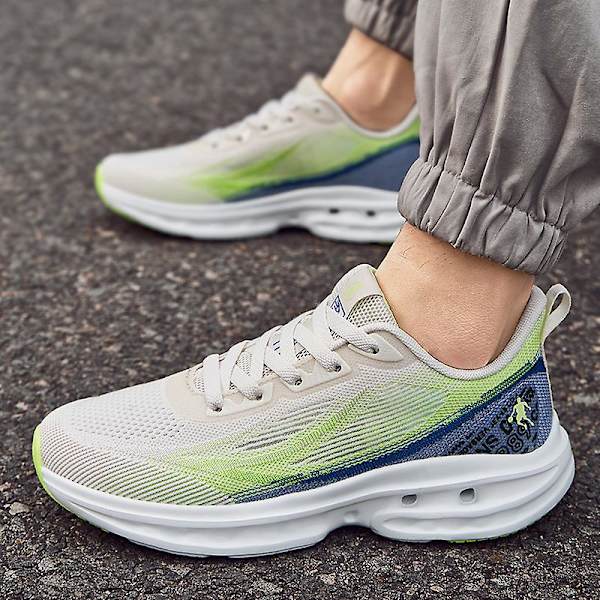 Herrsneakers Andningsbara sportlöparskor j122 Green 42