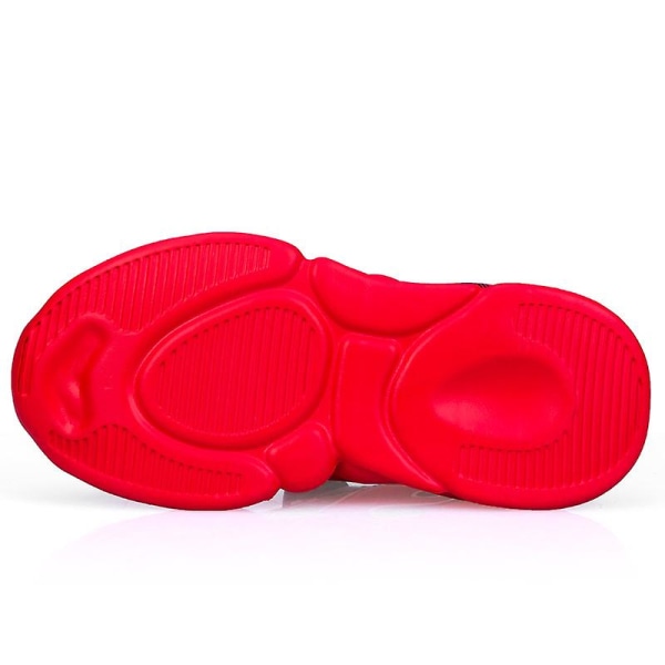 Pojkar Flickor Sneakers Andas löparskor Mode Sportskor för barn 2La02-1 BlackRed 34