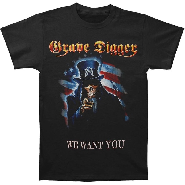 Gravgrävare Uncle Sam 2016 Dates T-shirt XXL