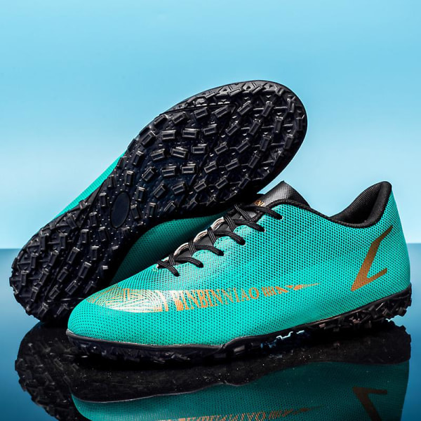 Fotbollsskor för män Halkfria fotbollsskor Klossar Gräs Fotbollssneakers Yj1899 Green 40