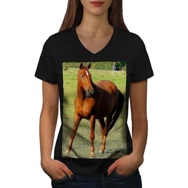 Horse Wild Photo Women T-shirt XXL
