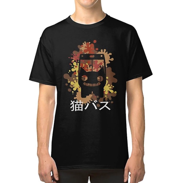 Bus Cat () Klassisk anime T-shirt S