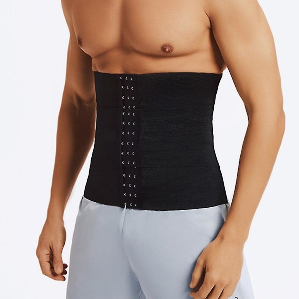 Midjestöd Bälte Waist Trainer Shapewear Bälte Bodyshaper Korsett Cinchers Gym Midjeskydd Tyngdlyftning Sportkropp,svart XL