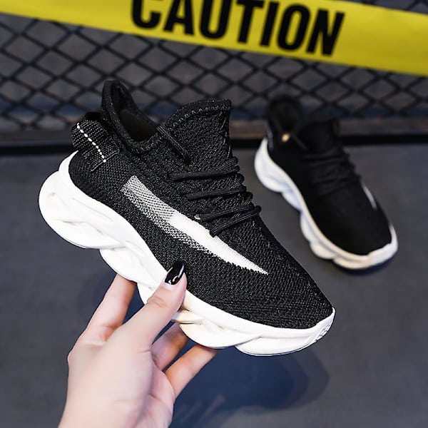 Barnskor Andas Flyknit Sneakers Löparskor 591-1 Black 33