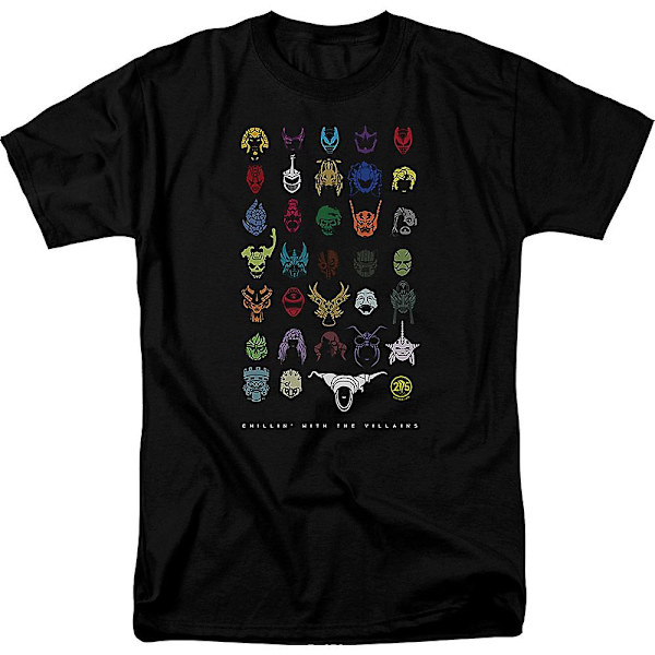 Chillin' With The Villains Mighty Morphin Power Rangers T-shirt M