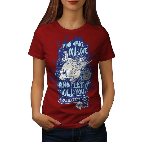 Hitta det du älskar Skull Women Redt-shirt XL