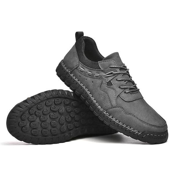 Herrskor Mode Sneaker Löparskor Halkfria Casual Skor K8903 Gray 39