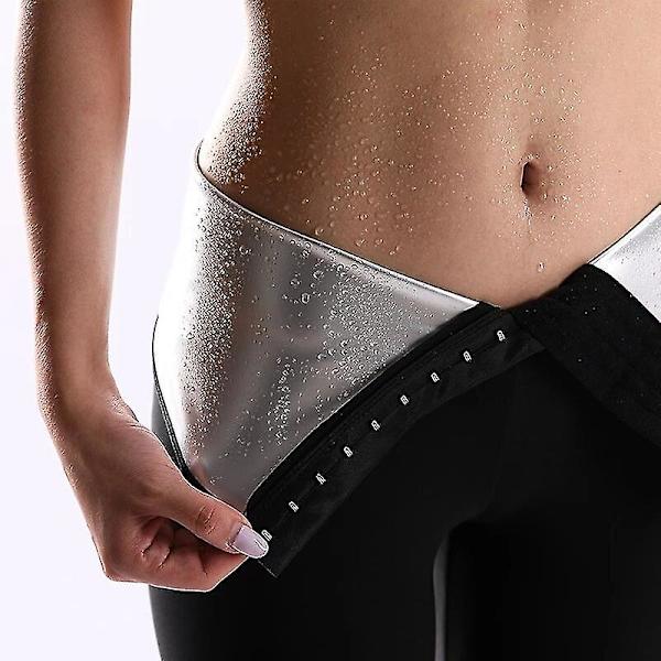 Svett Bastu Byxor Body Shaper Shorts Viktminskning Bantning Shapewear Dam Waist trainer Mage Hot Thermo Sweat Leggings Fitness,5 Points Tight Asian size L