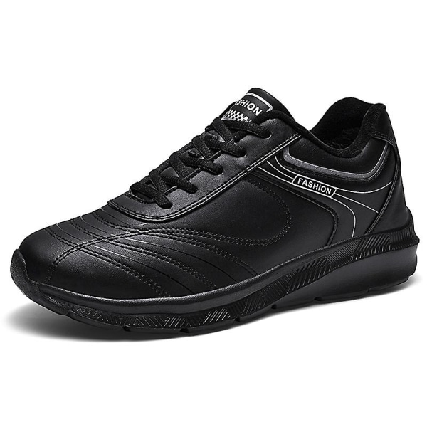 Herr Dam Sneakers Andas Promenadskor Mode Sportskor Äldre Skor H6870 Black 45