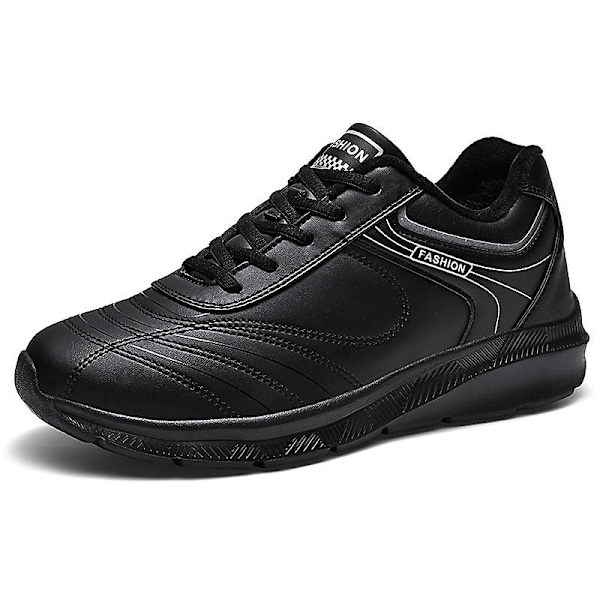 Herr Dam Sneakers Andas Promenadskor Mode Sportskor Äldre Skor H6870 Black 47