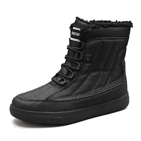 Herrstövlar Mode Vattentäta snökängor Dam Vinterskor M03 Black 41