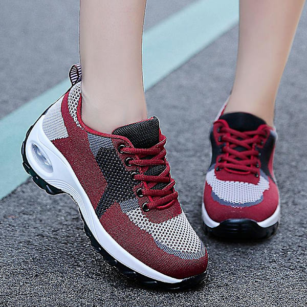 Damsneakers Andas löparskor Mode Sportskor 3A917 Red 40