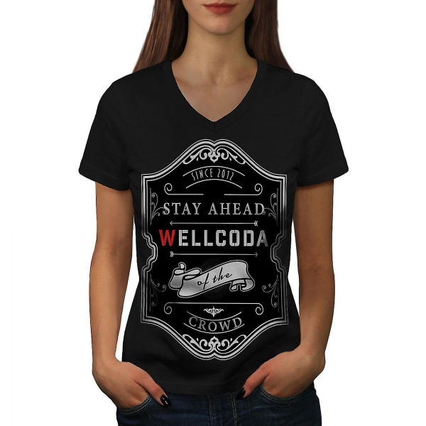 Citat Vintage Wellcoda T-shirt för kvinnor L