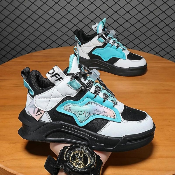 Kids Sneakers Andas löparskor Mode Sportskor 3Al819 BlackWhite 37