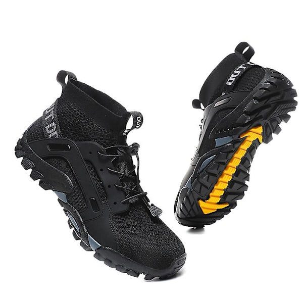 Vandringsskor för män Trailrunning Skor Halksäkra Fitness Promenad Jogging Sneakers 3Cw25 Black 40