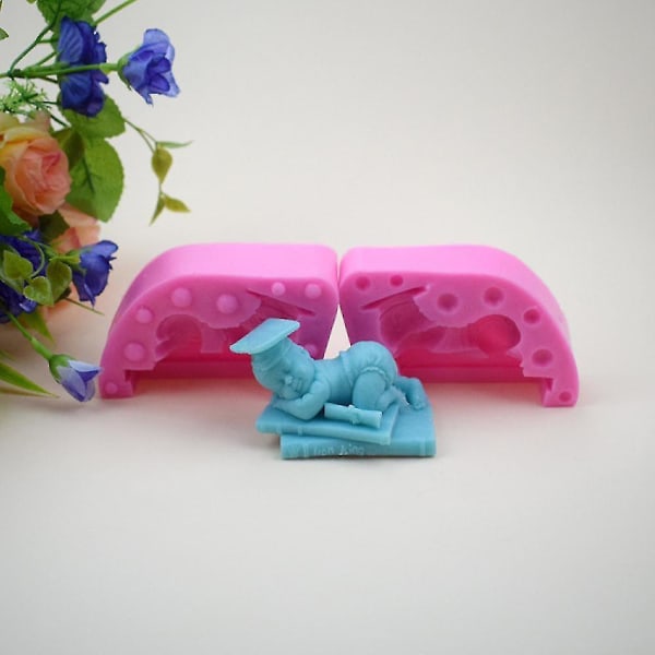 3d Sleeping Baby Mousse form