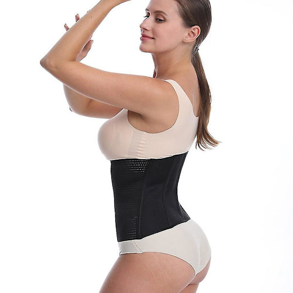 Kvinnor Waist Trainer Bantningsbälte Modelleringsrem Stålbenat Postpartumband Sexiga Bustiers Corsage Korsetter,dragkedja M