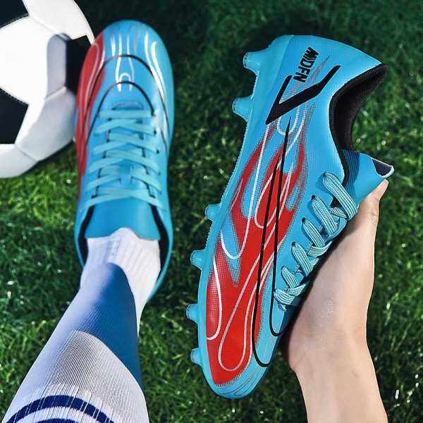 Fotbollsskor för män Halkfria fotbollsskor för herr Gräs Fotbollssneakers Yj227-1 Blue 44