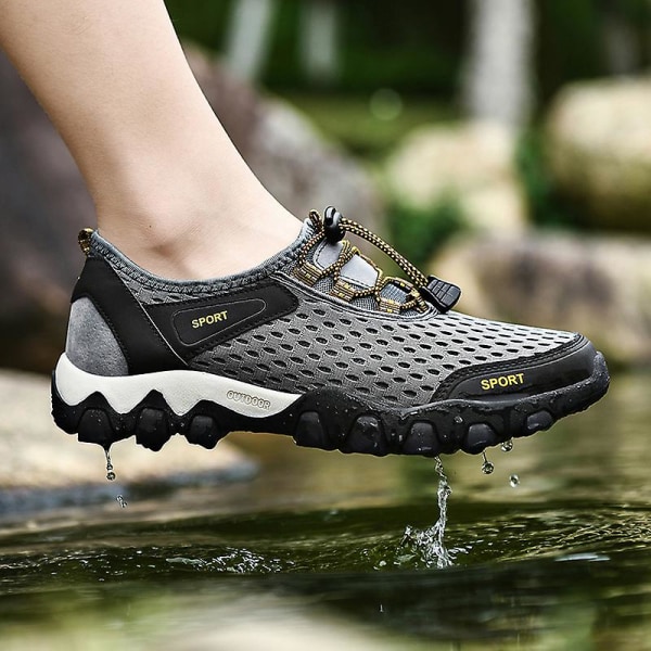 Herrskor Mode Sneakers Löparskor Utomhus vada Skor Fr112 Gray 41