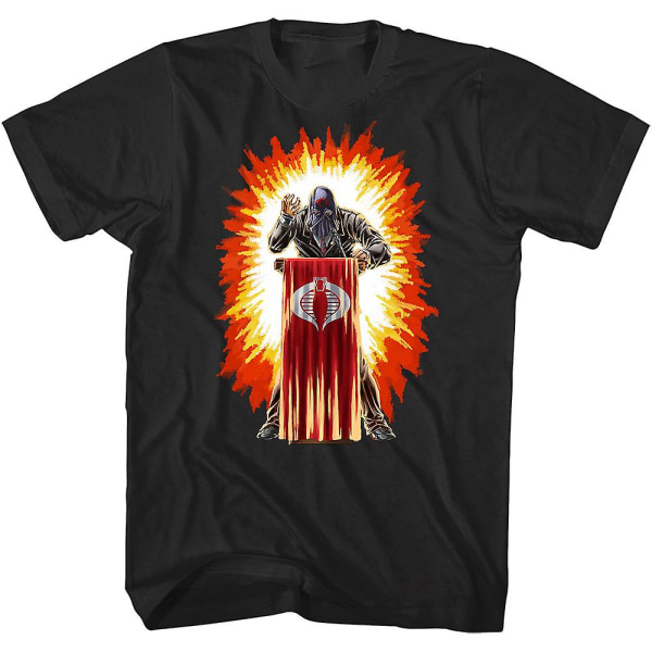 Cobra Commander Box Art GI Joe T-shirt L