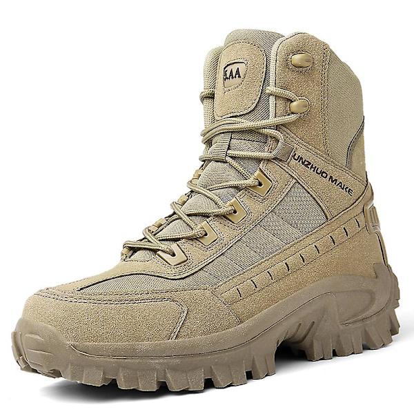 Herr Military Boot Combat Herr Stövlar Tacticalmanskor Arbetssäkerhetsskor B21 Khaki 41