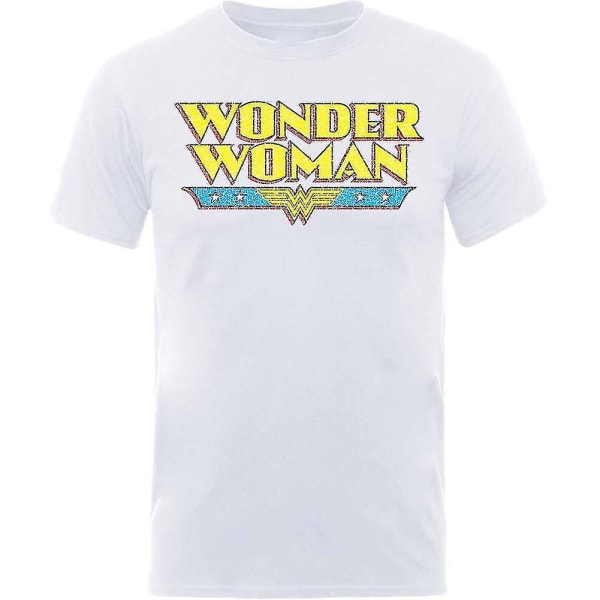 Wonder Woman Logo Crackle T-shirt kläder XL