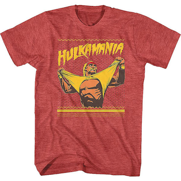 Ugly Faux Knit Hulk Hogan Christmas T-Shirt XXXL