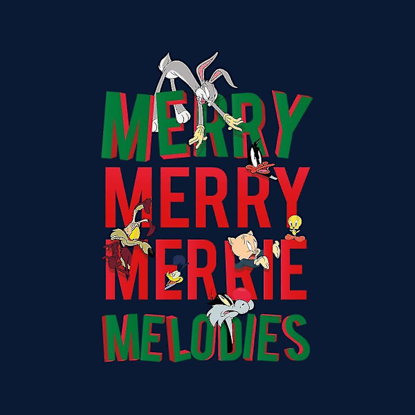 Looney Tunes Christmas Bugs Bunny Merry Melodies Huvtröja för barn