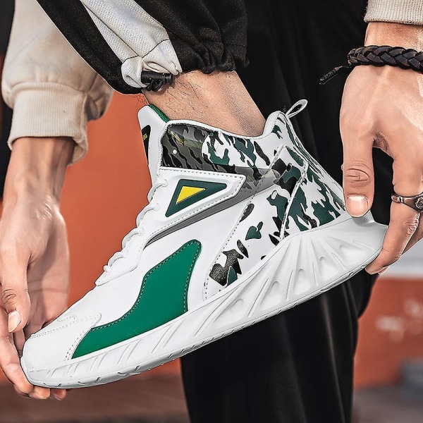 Basketskor för män Mode Dam Sneakers Andas Sportskor 3Ad81 White 41