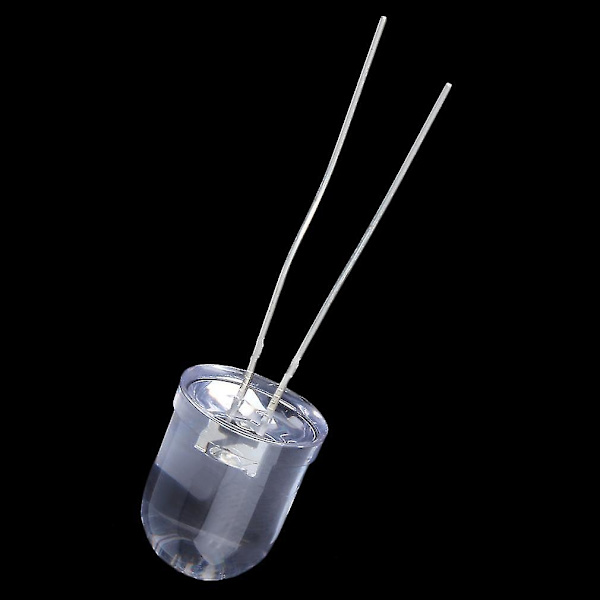 20st 10mm 0,5w Vit 290 000 mcd 40° Large Chip Ultra Bright LED-lampor