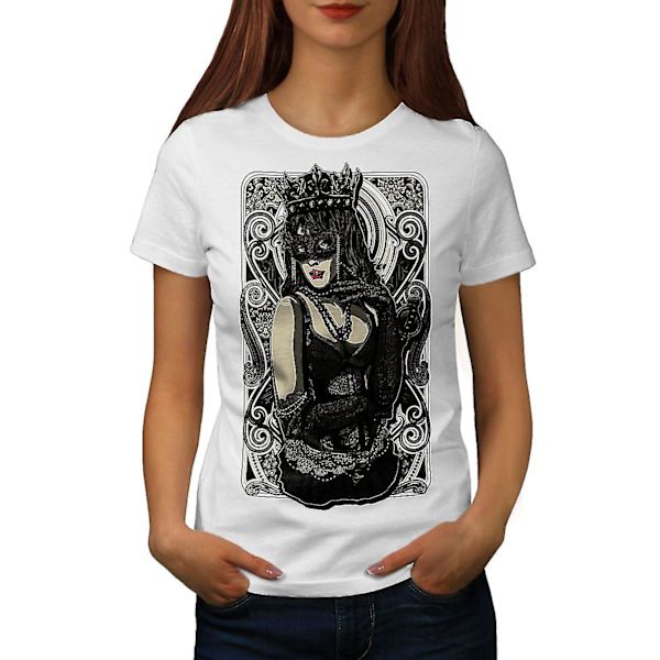 Girl Mask Queen Women Whitet-shirt M