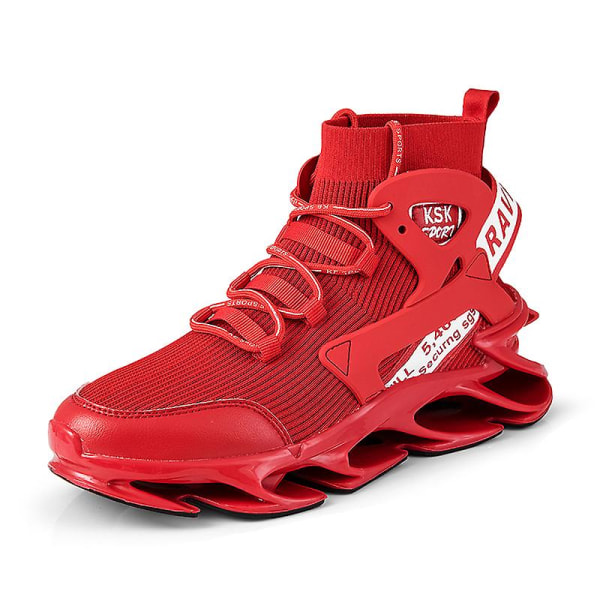 Basketskor för män Mode Löparskor Andas Sneakers 2J9997 Red 42