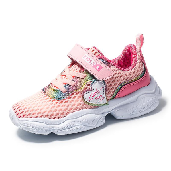 Sneakers för barn för flickor Löpning tennisskor Lättvikts andas Sport Athletic 3Bd703 Pink 36