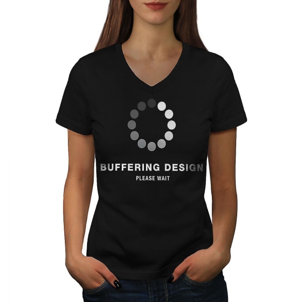 Design Cool Loading T-shirt för kvinnor L