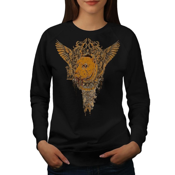 Zombie Bloody Horror Kvinnor Blacksweatshirt | Wellcoda S