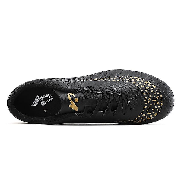 Fotbollsskor för män Halkfria fotbollsskor Klossar Gräs Fotbollssneakers 3C26036A Black 41