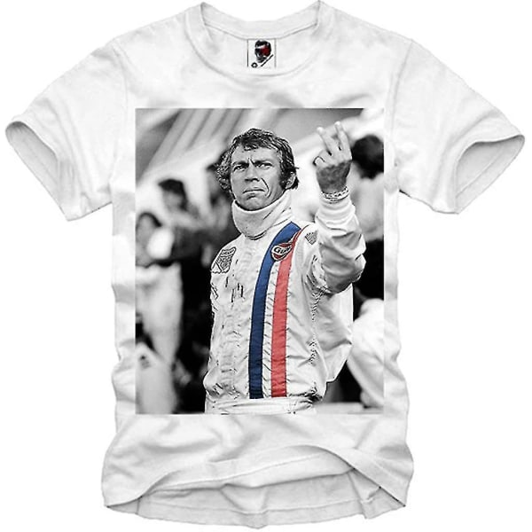 T-shirt Steve Mcqueen Le Mans Finger Flip Kult Movie M