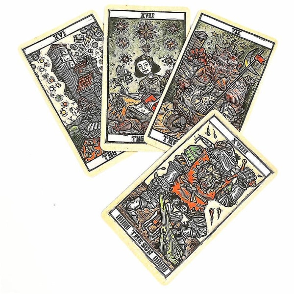 Del Toro Tarot Deck Brädspel Underhållning Kreativt spådomsspelkort med fullständig engelsk pdf-guidebok för barn Vuxen78st Tt104
