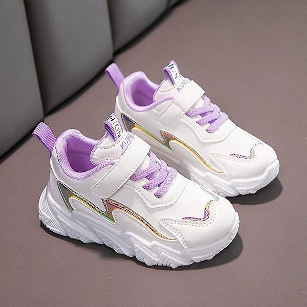 Pojkar Flickor Sneakers Andas löparskor Mode Sportskor 3A9322 White 34