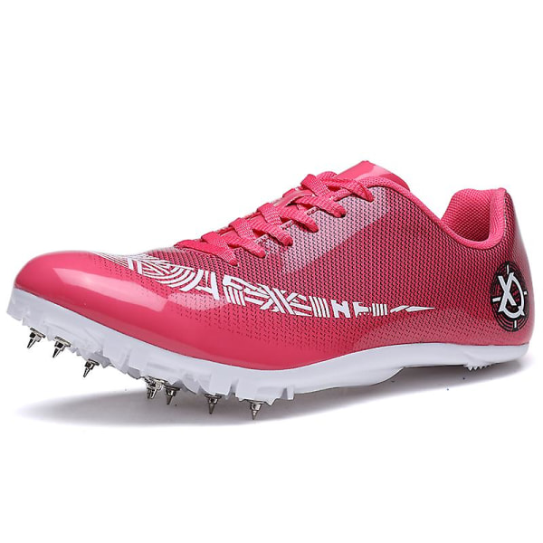 Friidrottsskor för män Spikes Track Race Hoppande Sneakers Professionell löpning Nail Spikes Skor 3Ctj2040 Pink 44