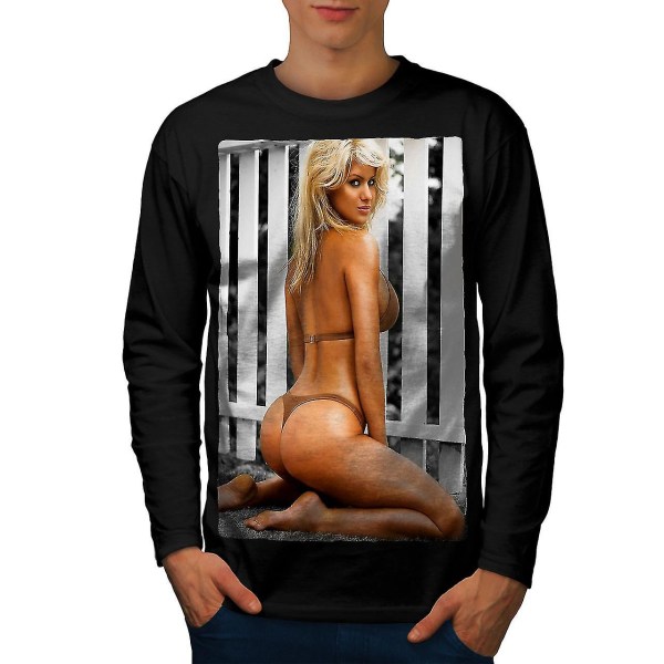 Sexig Bikini Kvinna Män Långärmad T-shirt 3XL