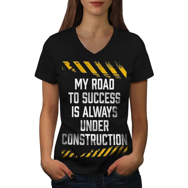 Road Success Joke Rolig T-shirt för kvinnor S