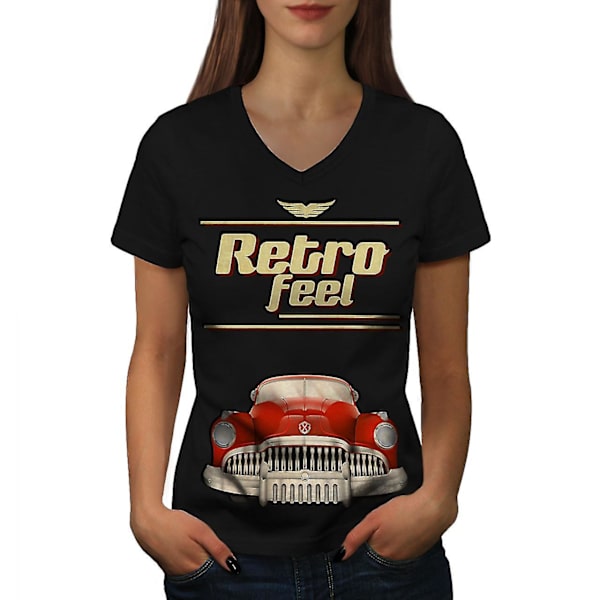 Gammal retro hippie vintage T-shirt för kvinnor XXL