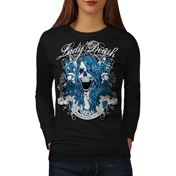 Lady Death Horror Kvinnor Blacklong Sleeve T-shirt XL