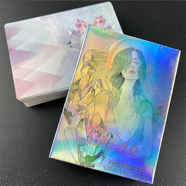 Shine From Inside Oracle Card For Fate Divination English Tarot Card Deck Brädspel för vuxna med Pdf-vägledning Spelkort78st Tt95