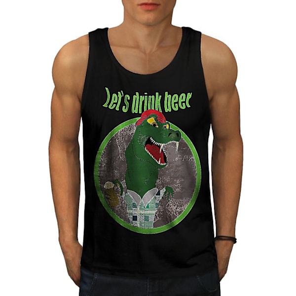 Crocodile Beer Cool Men Blacktank Top M