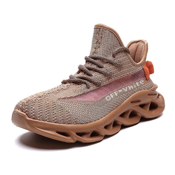Män Lättviktssneakers Andas löparskor Mode Sportskor 3Dg83 Brown 41