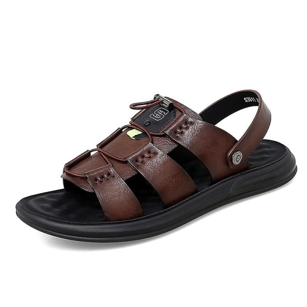 Herrsandaler Mode Casual Andas strandskor L3511 Brown 38