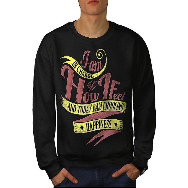 Jag väljer Happiness Men Sweatshirt XL
